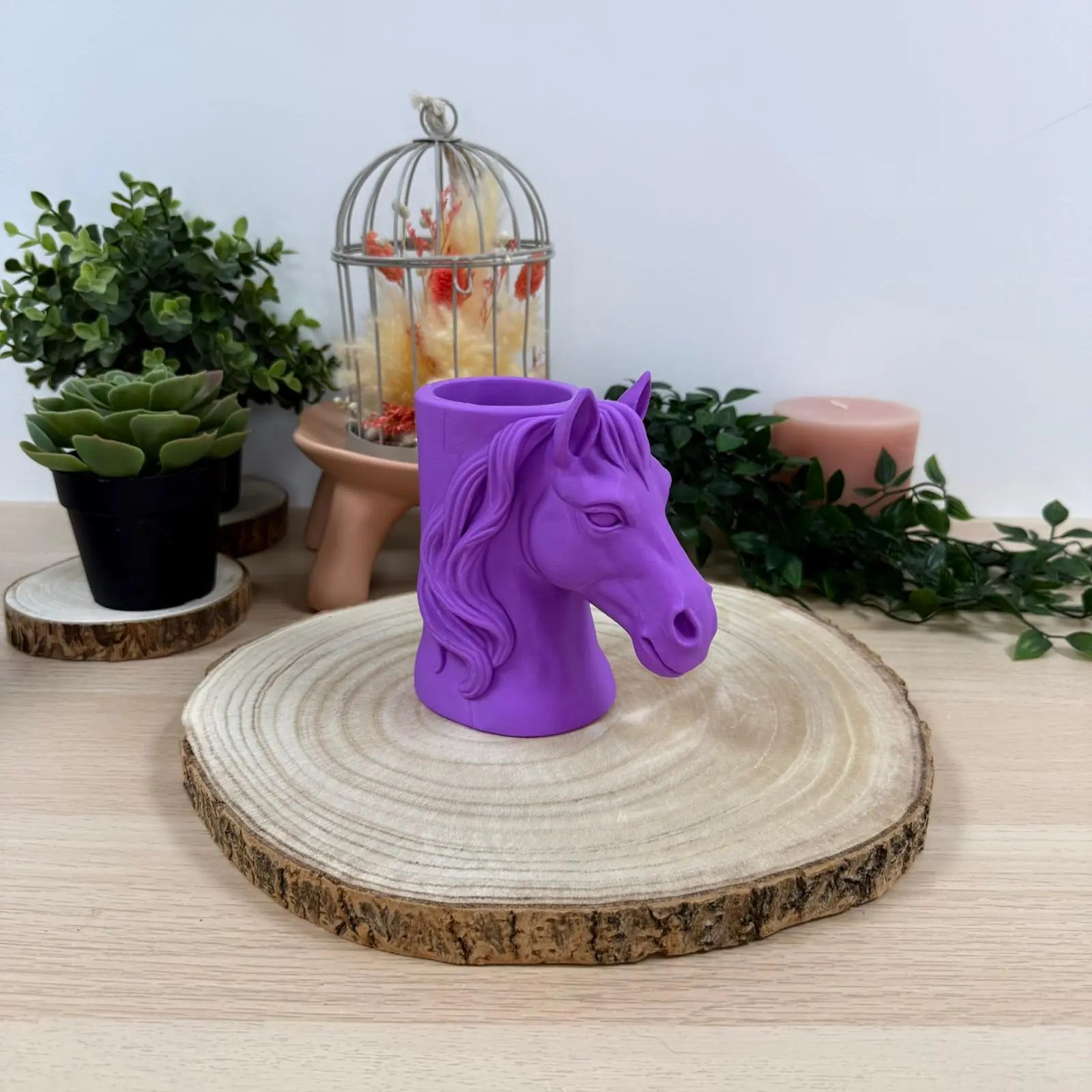 Pot à Crayon Cheval imprimé en 3D | Décoration 3D - POMM Créations