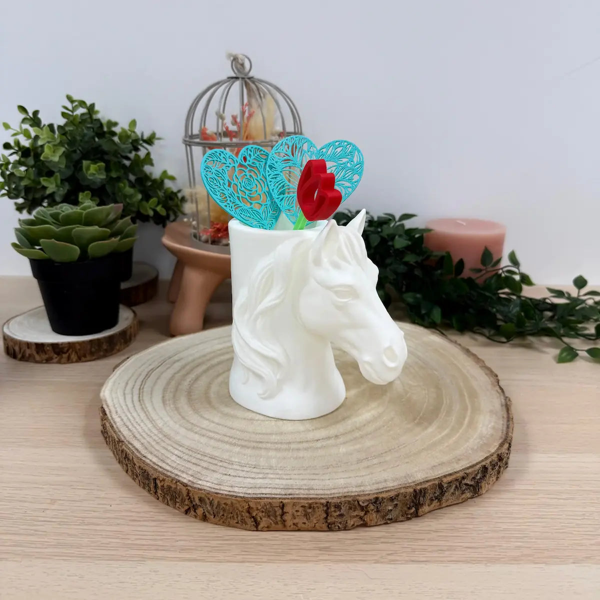 Pot à Crayon Cheval imprimé en 3D | Décoration 3D - POMM Créations