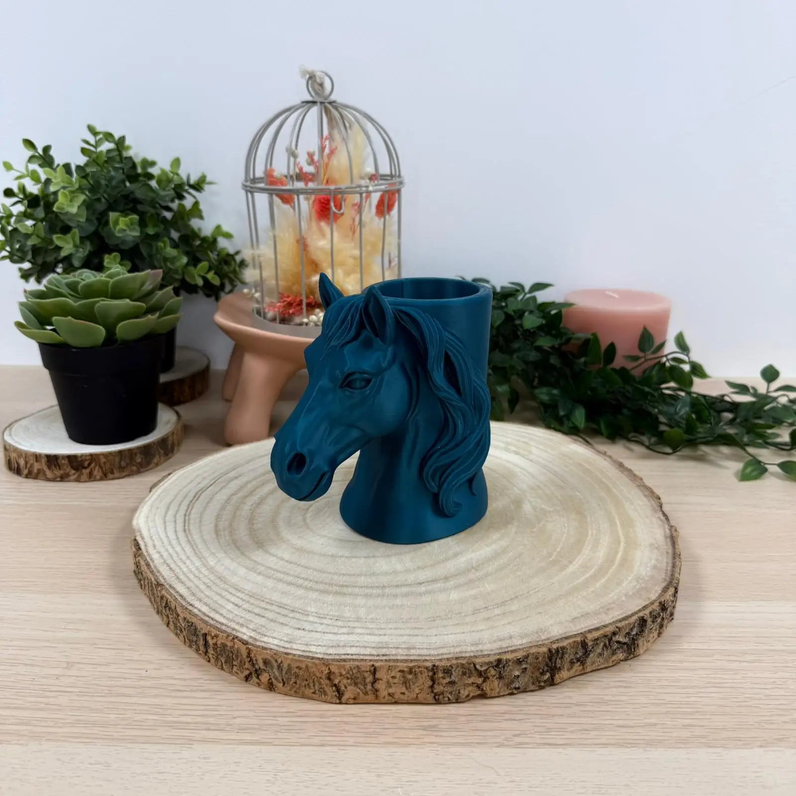 Pot à Crayon Cheval imprimé en 3D | Décoration 3D - POMM Créations