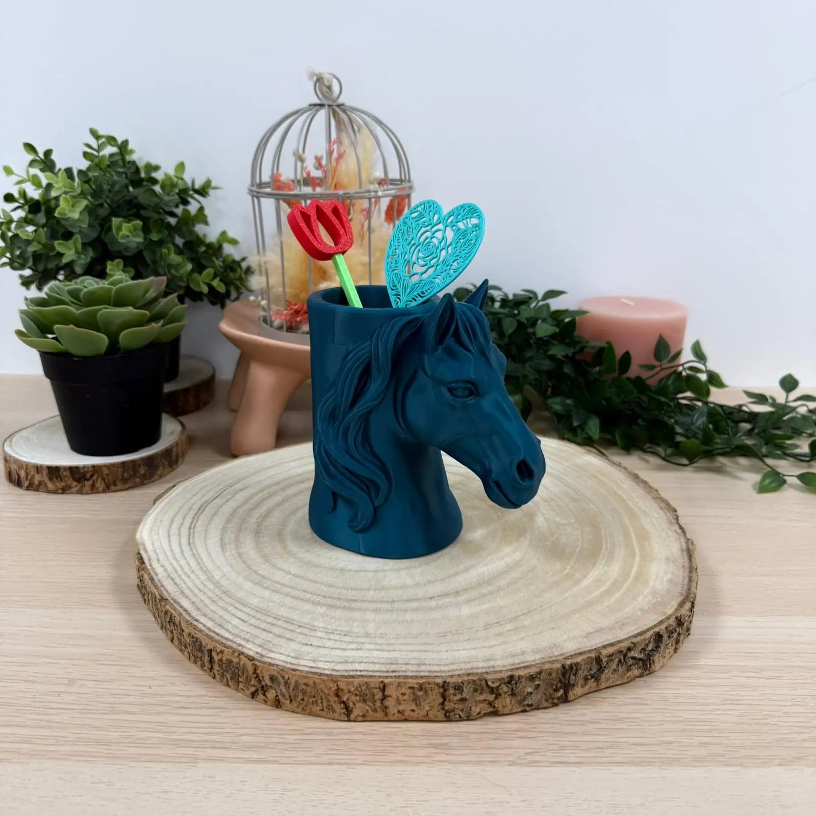 Pot à Crayon Cheval imprimé en 3D | Décoration 3D - POMM Créations