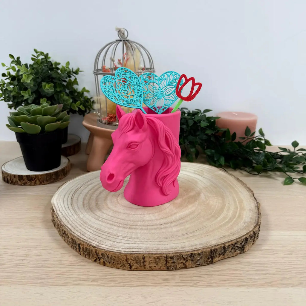 Pot à Crayon Cheval imprimé en 3D | Décoration 3D - POMM Créations
