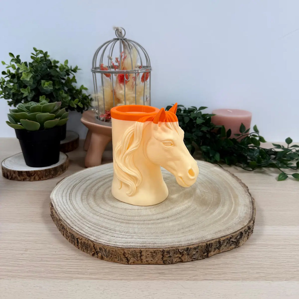Pot à Crayon Cheval imprimé en 3D | Décoration 3D - POMM Créations