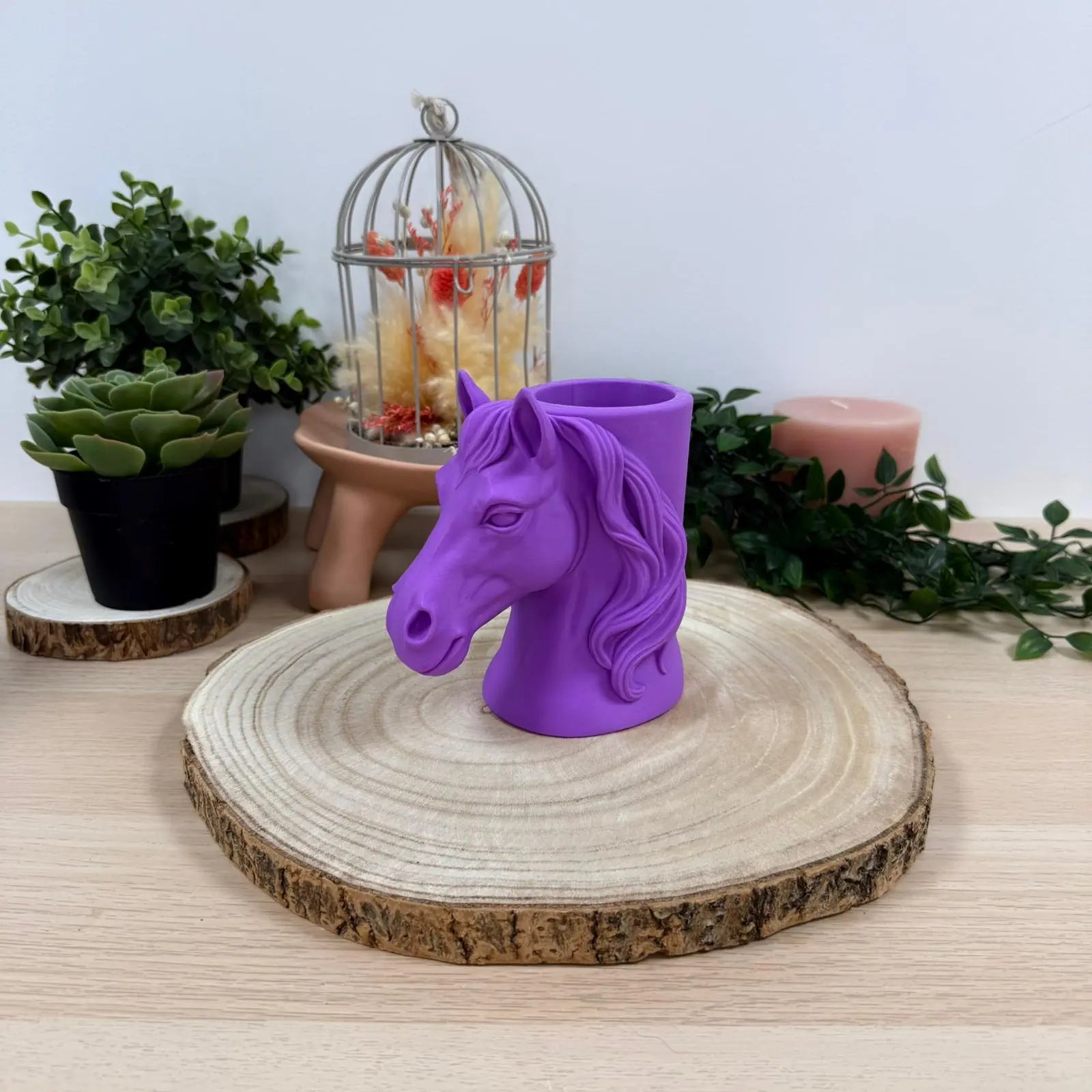 Pot à Crayon Cheval imprimé en 3D | Décoration 3D - POMM Créations