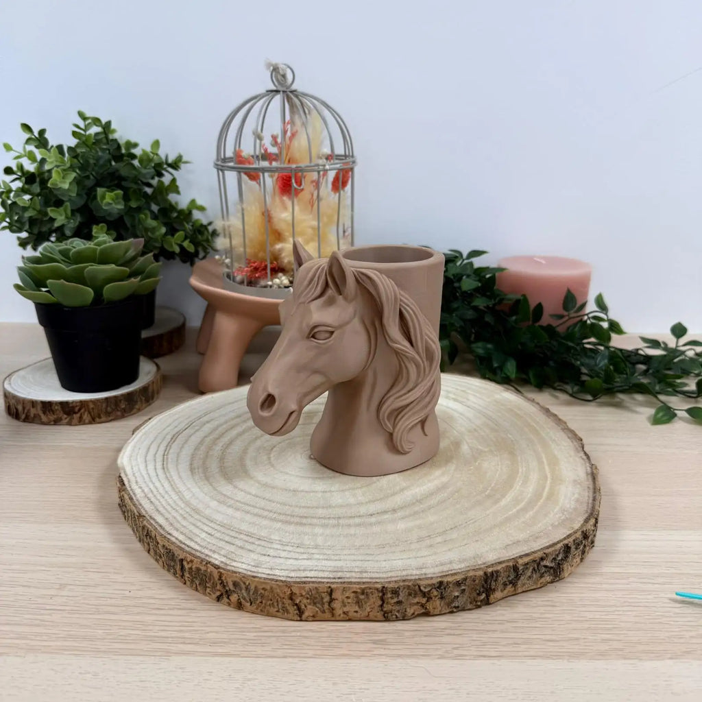 Pot à Crayon Cheval imprimé en 3D | Décoration 3D - POMM Créations
