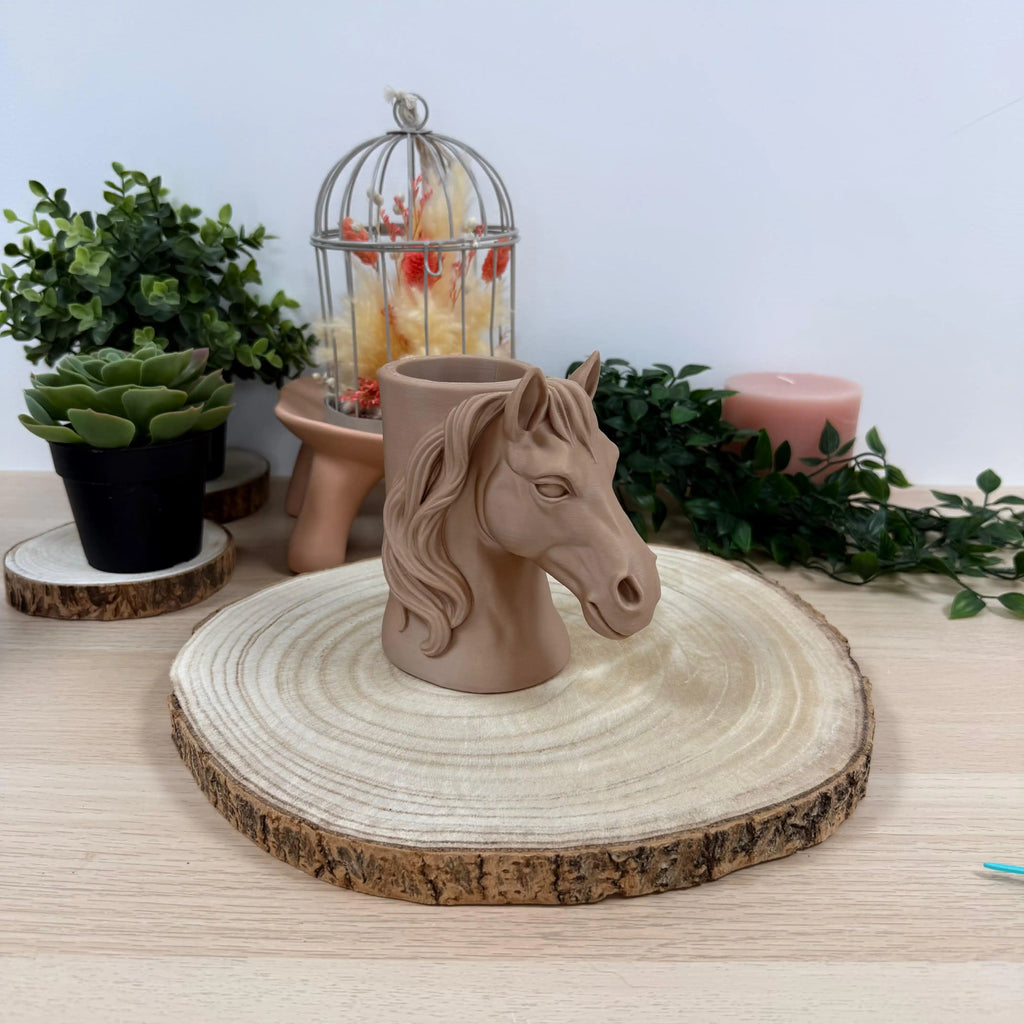 Pot à Crayon Cheval imprimé en 3D | Décoration 3D - POMM Créations
