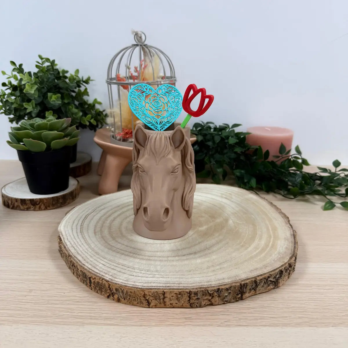 Pot à Crayon Cheval imprimé en 3D | Décoration 3D - POMM Créations