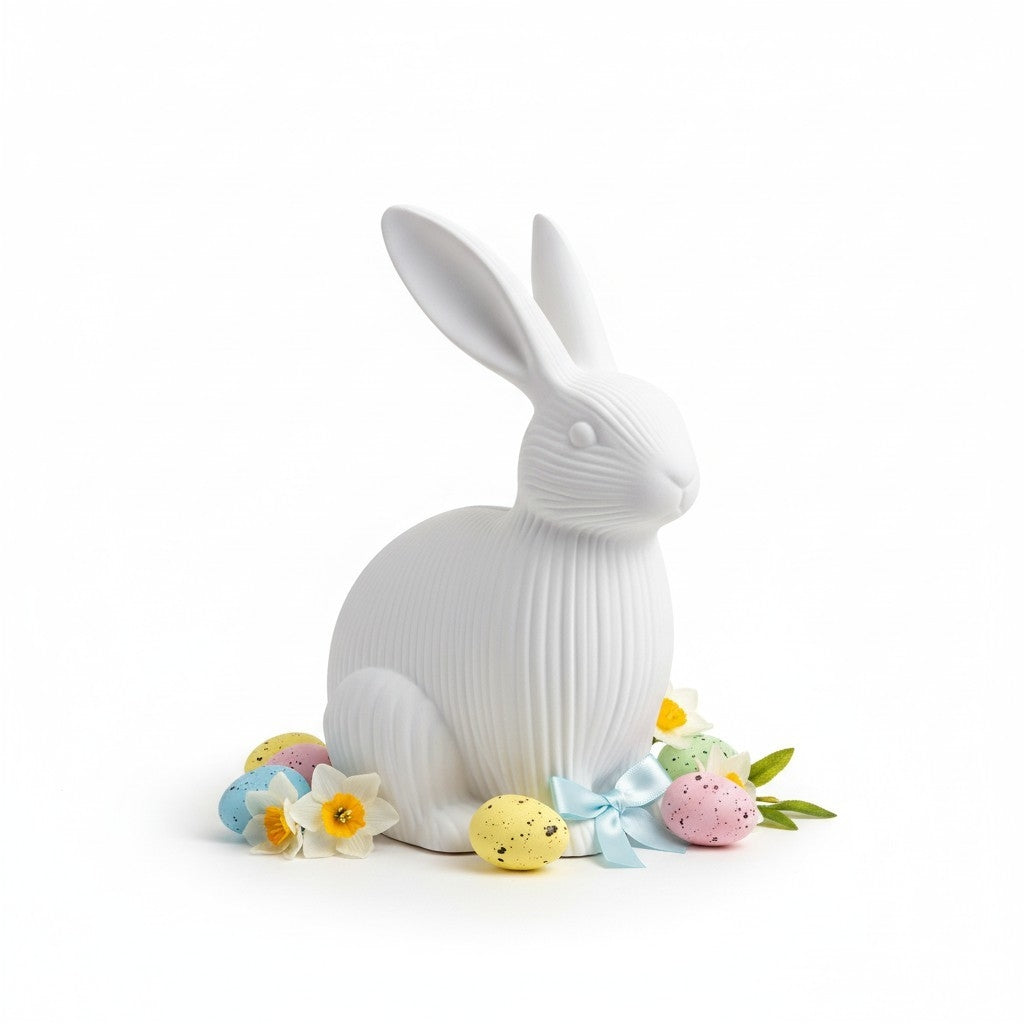Lapin Paques imprimé en 3D | Figurine 3D - POMM Créations