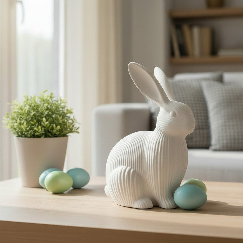 Lapin Paques imprimé en 3D | Figurine 3D - POMM Créations