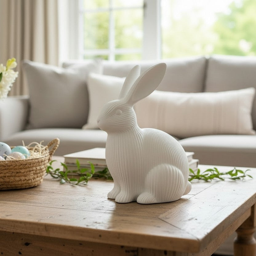 Lapin Paques imprimé en 3D | Figurine 3D - POMM Créations