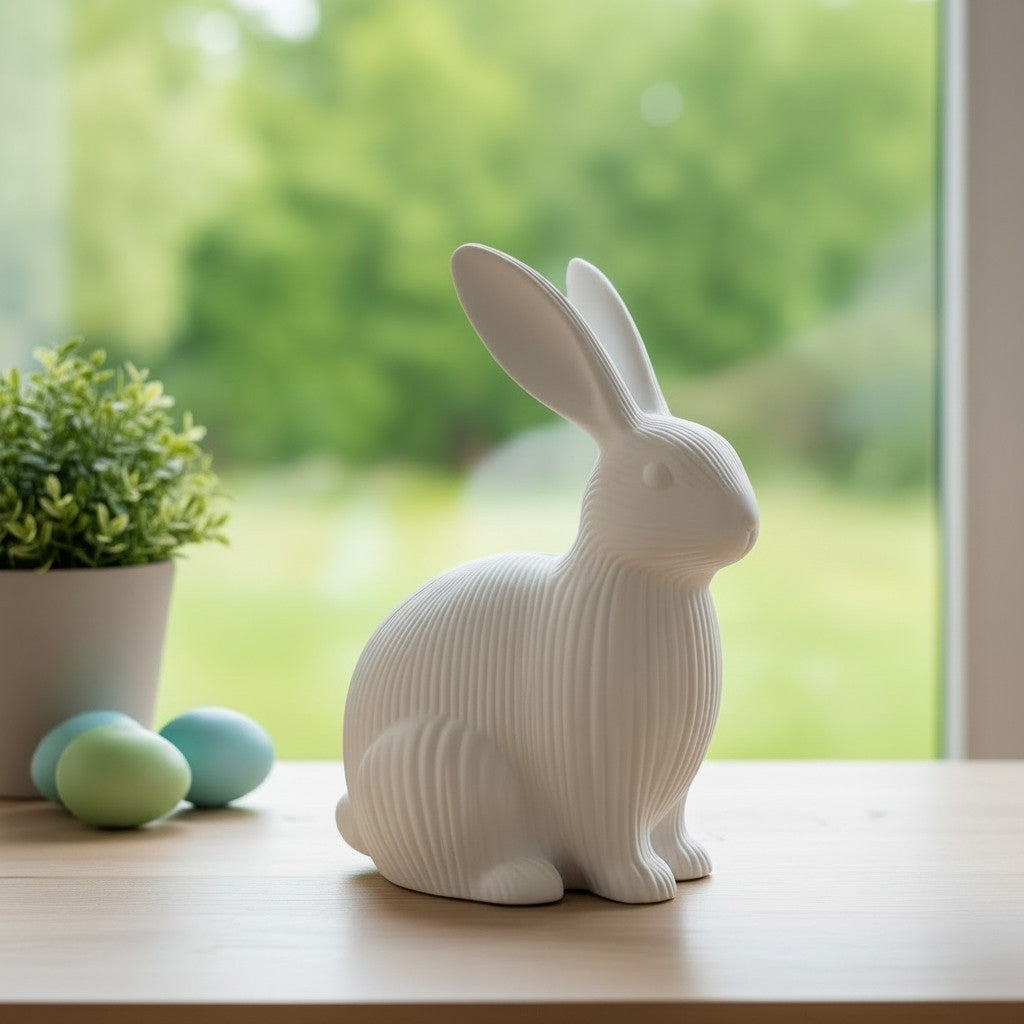 Lapin Paques imprimé en 3D | Figurine 3D - POMM Créations