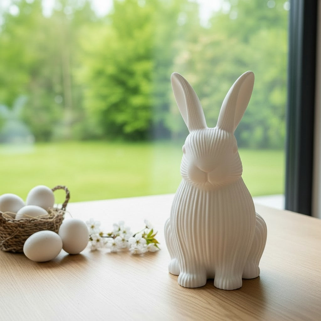 Lapin Paques imprimé en 3D | Figurine 3D - POMM Créations