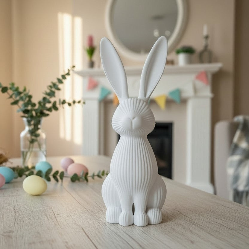 Lapin Debout Paques imprimé en 3D | Figurine 3D - POMM Créations