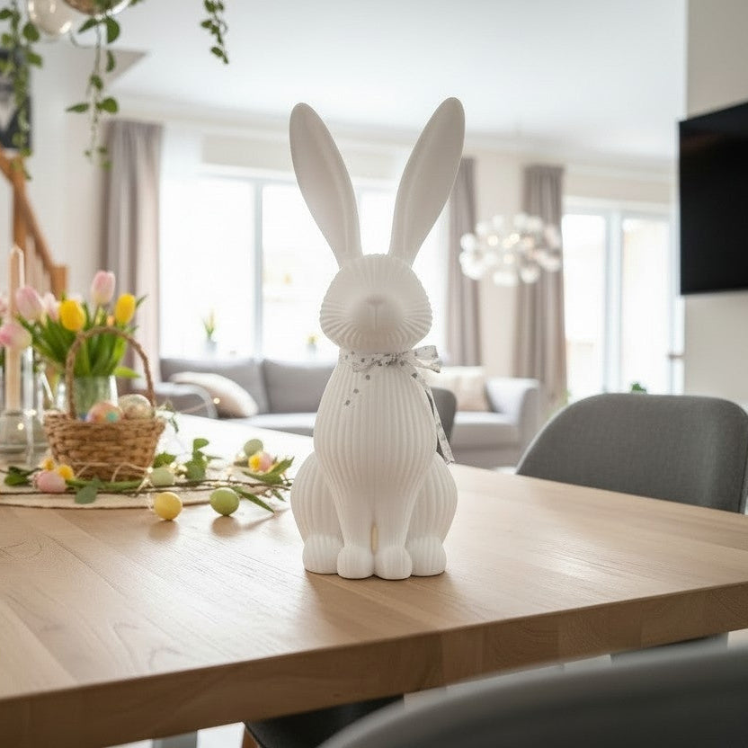 Lapin Debout Paques imprimé en 3D | Figurine 3D - POMM Créations