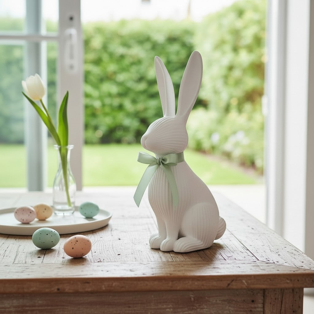 Lapin Debout Paques imprimé en 3D | Figurine 3D - POMM Créations