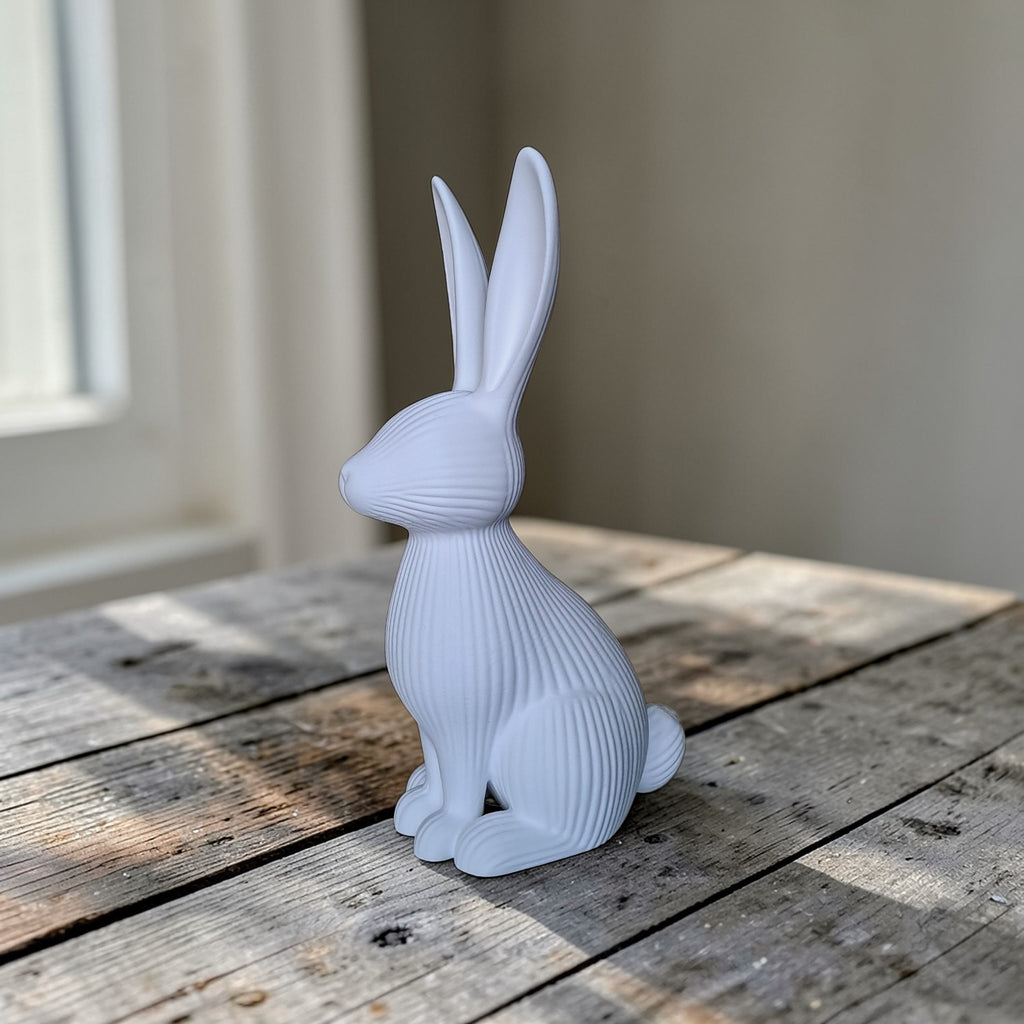 Lapin Debout Paques imprimé en 3D | Figurine 3D - POMM Créations