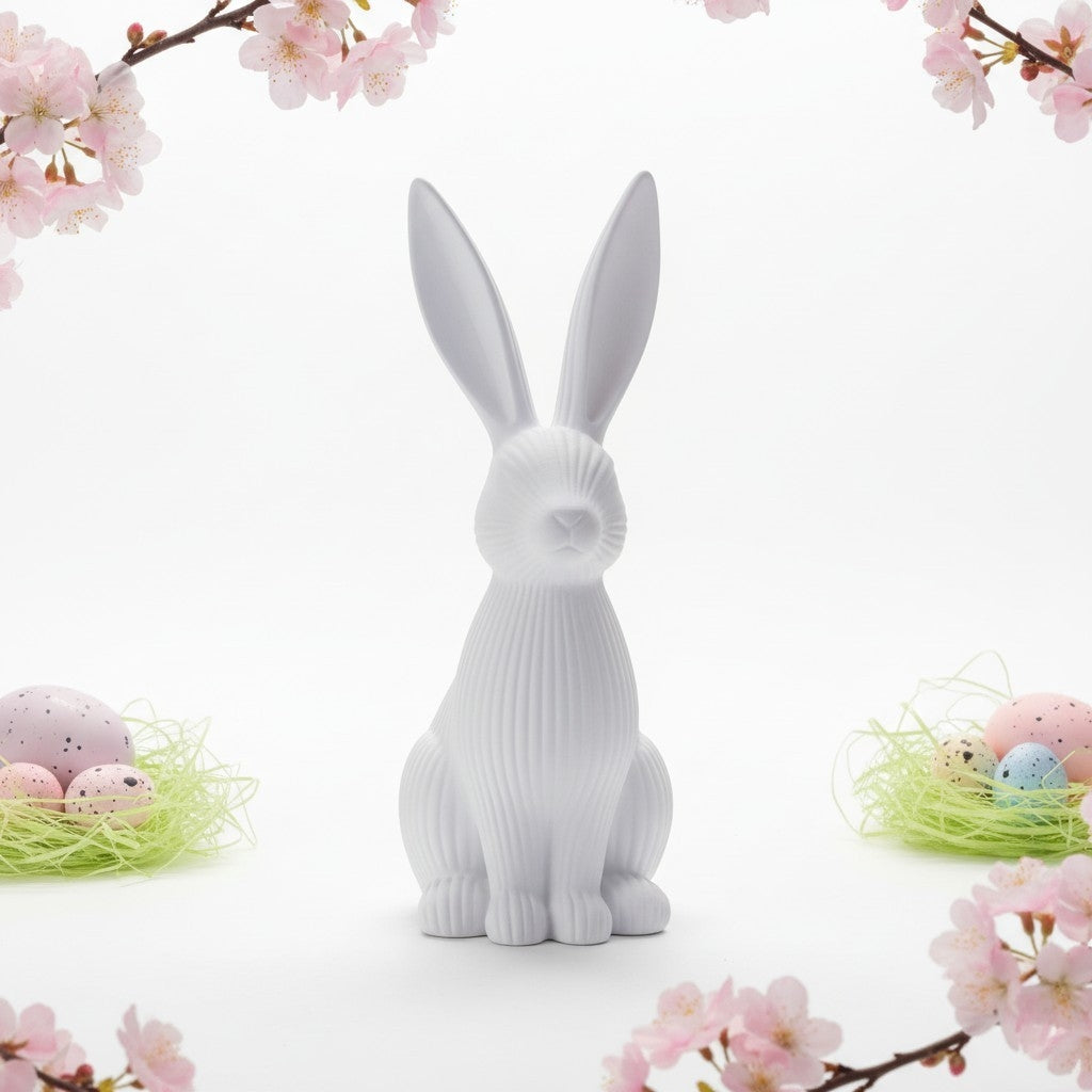 Lapin Debout Paques imprimé en 3D | Figurine 3D - POMM Créations