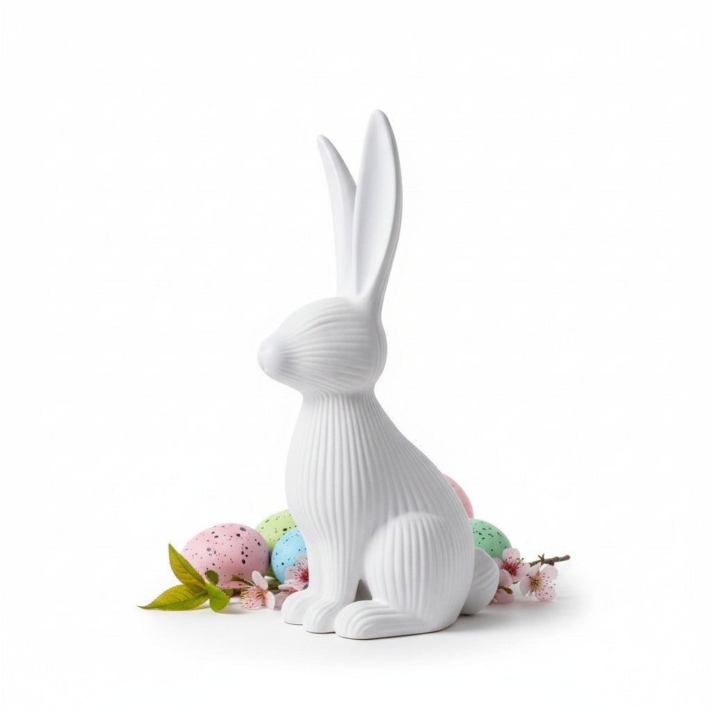 Lapin Debout Paques imprimé en 3D | Figurine 3D - POMM Créations