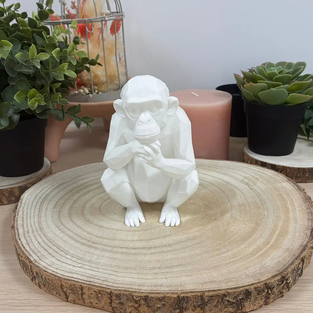 Singe Pensif imprimé en 3D | Figurine 3D - POMM Créations