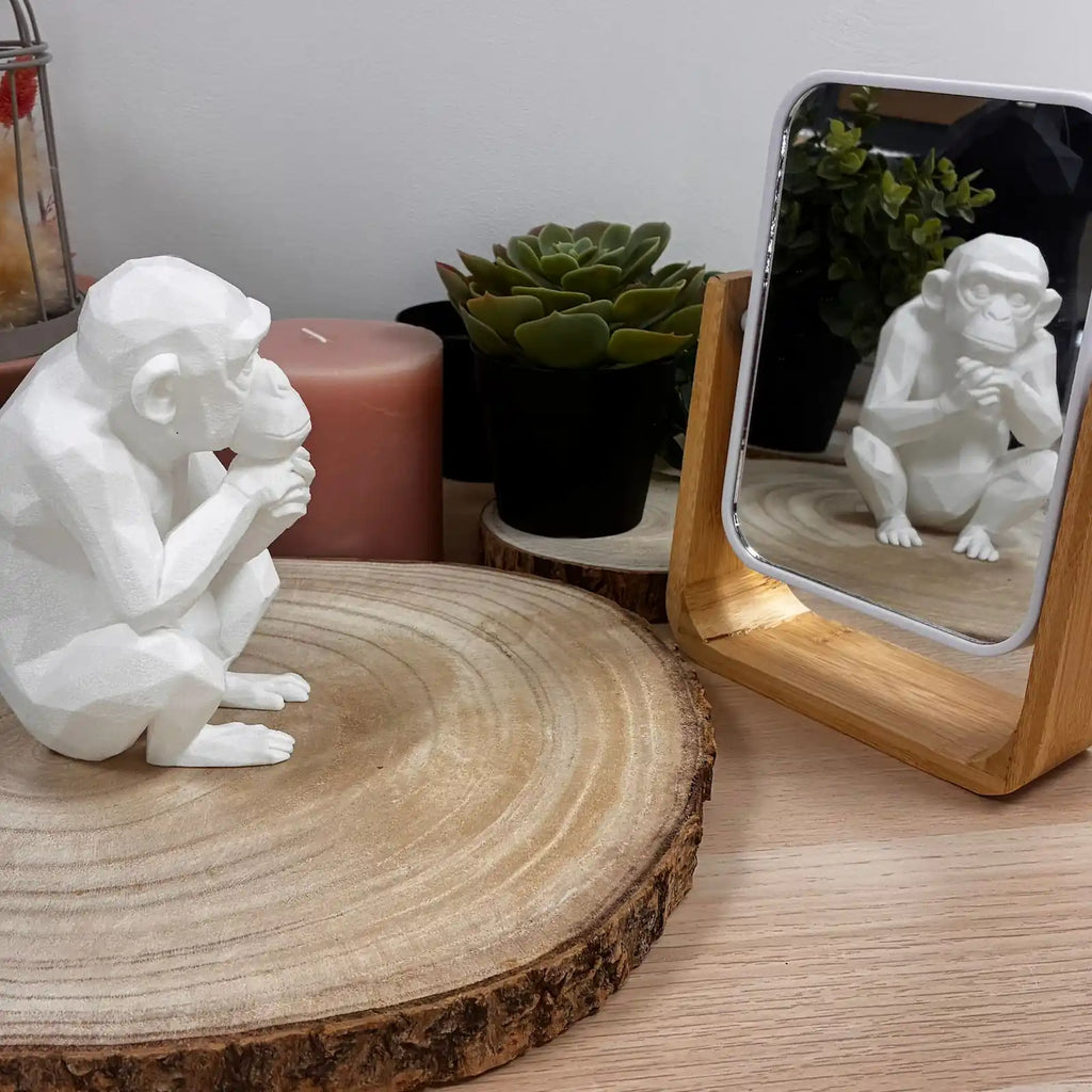 Singe Pensif imprimé en 3D | Figurine 3D - POMM Créations