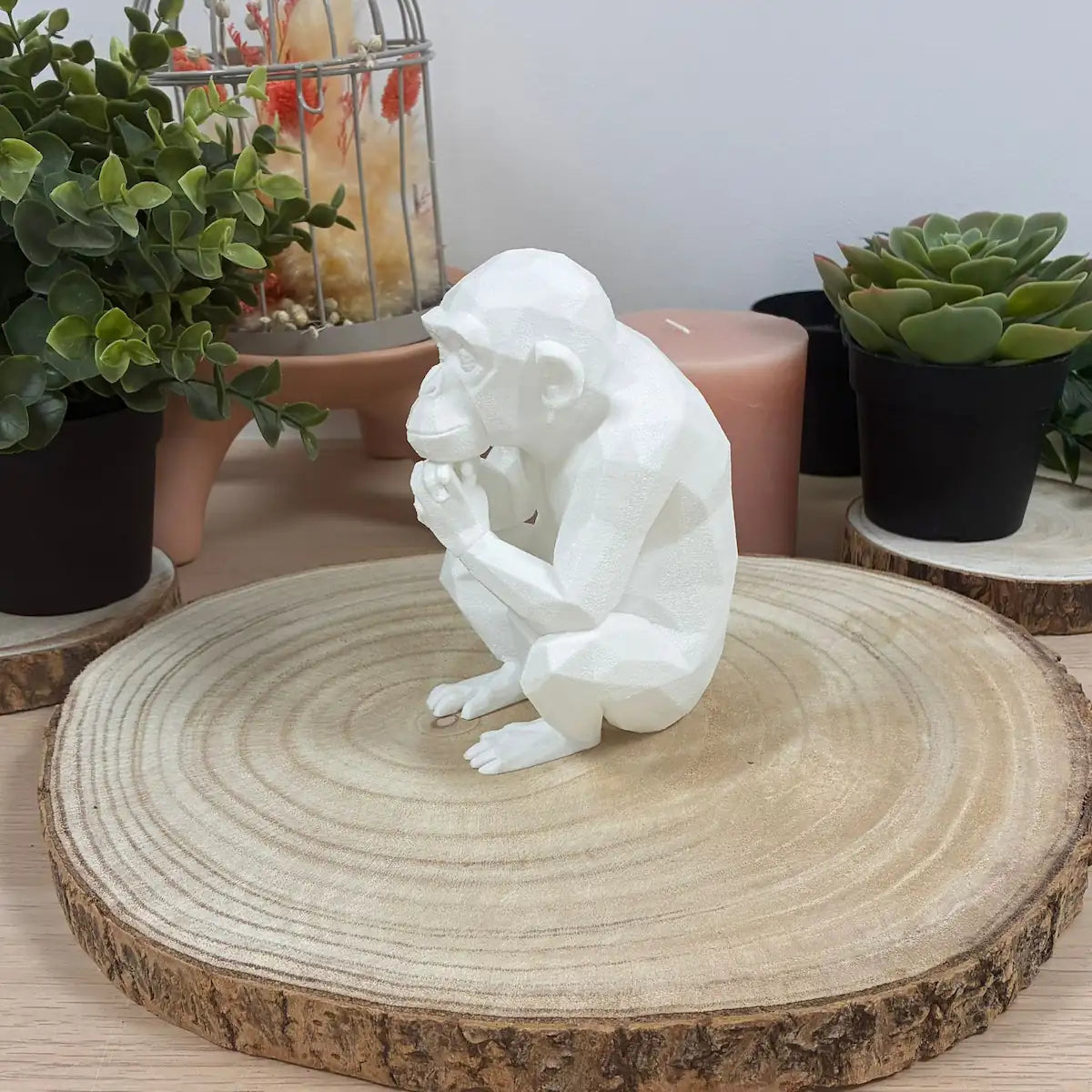 Singe Pensif imprimé en 3D | Figurine 3D - POMM Créations