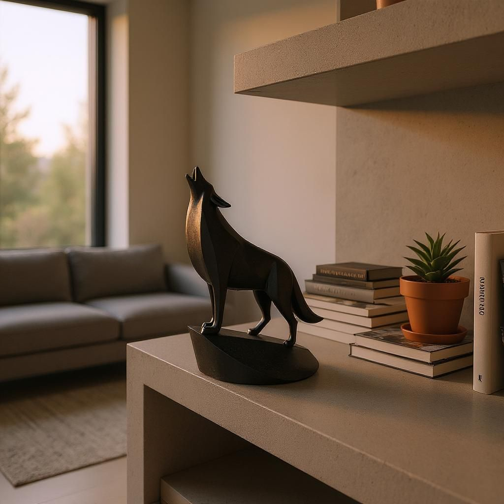 L'appel du loup "Wolf" imprimé en 3D | Figurine 3D - POMM Créations