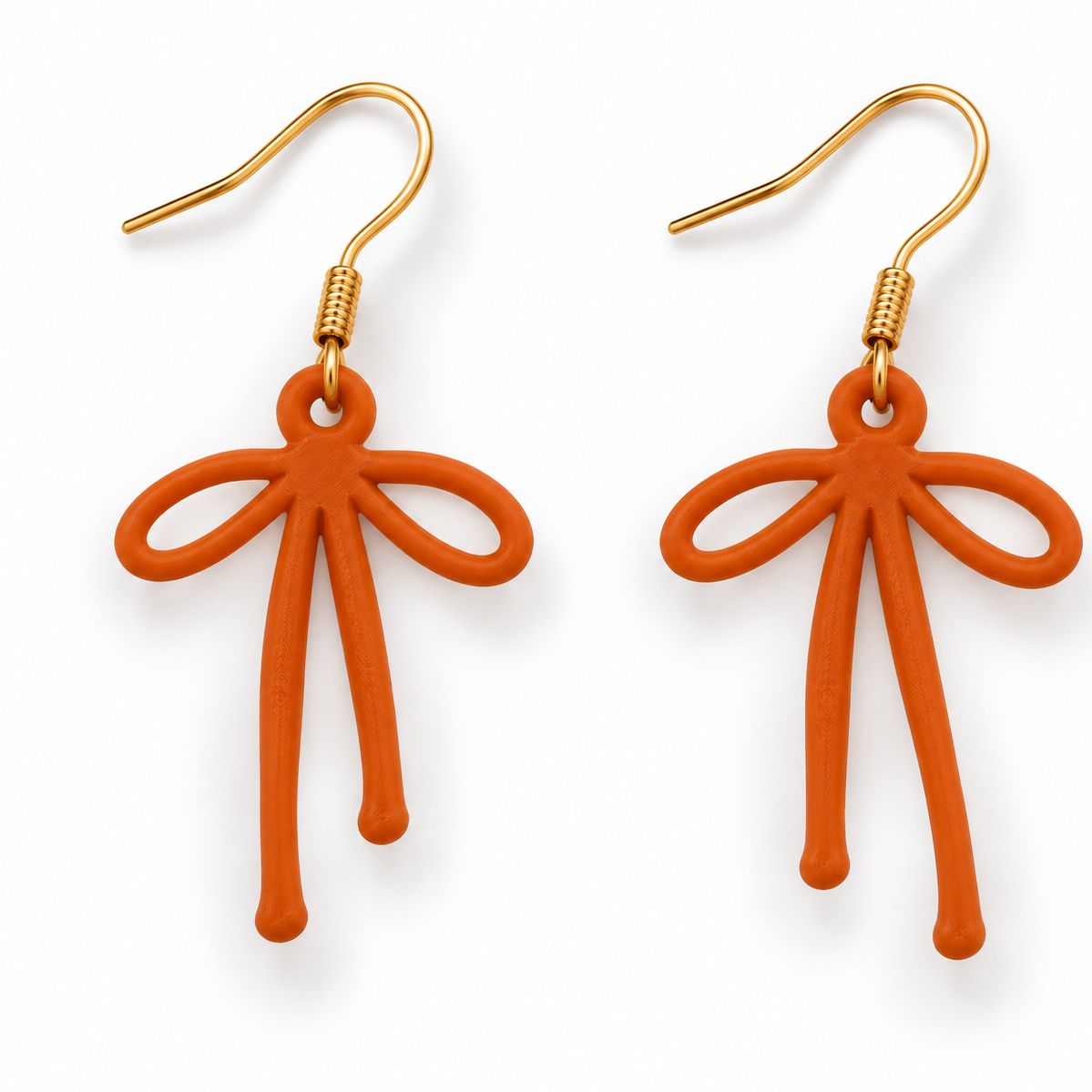 Boucles d'oreilles Nœud de brise en 3D – vue 5