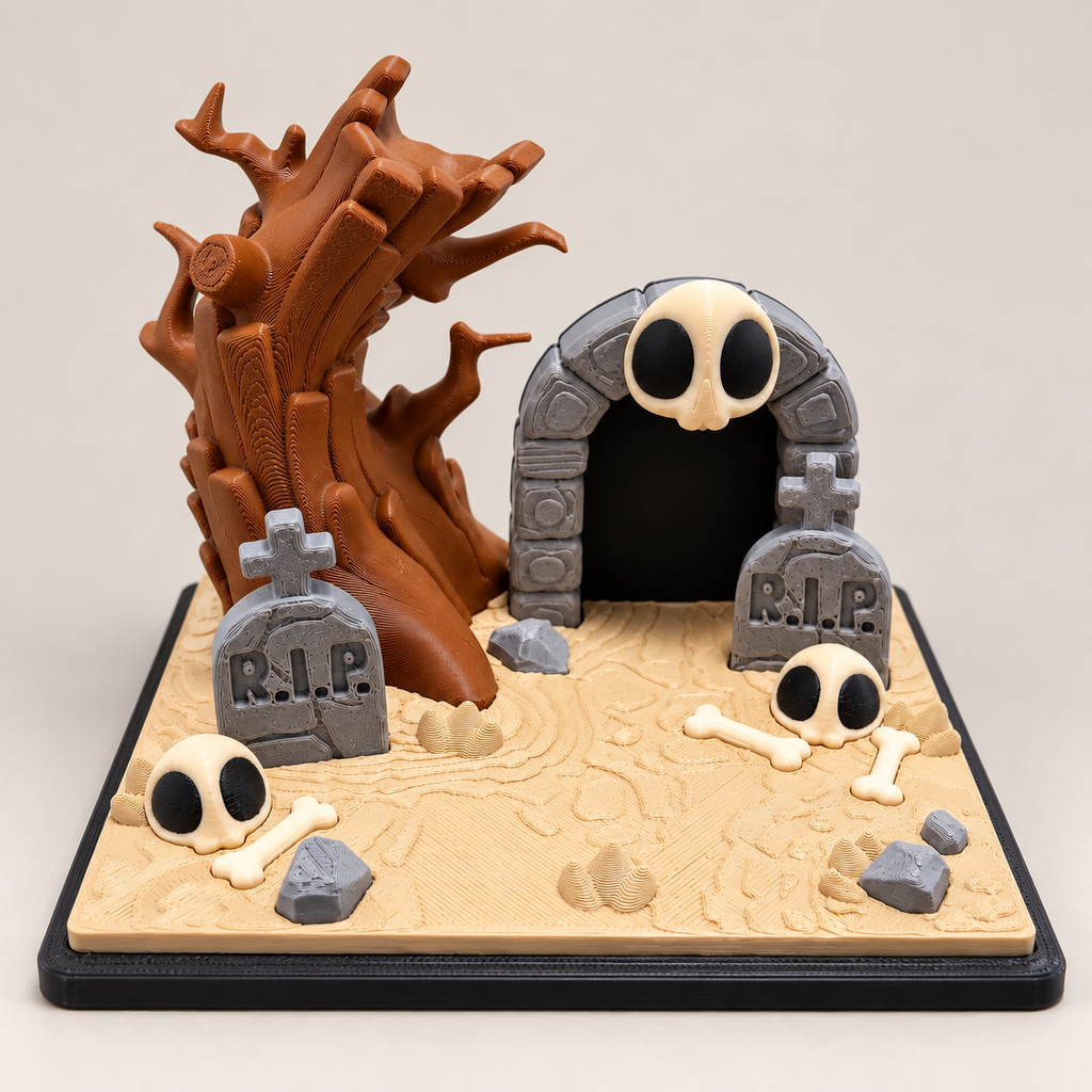 Mini cimetière des fantômes en 3D – vue 4