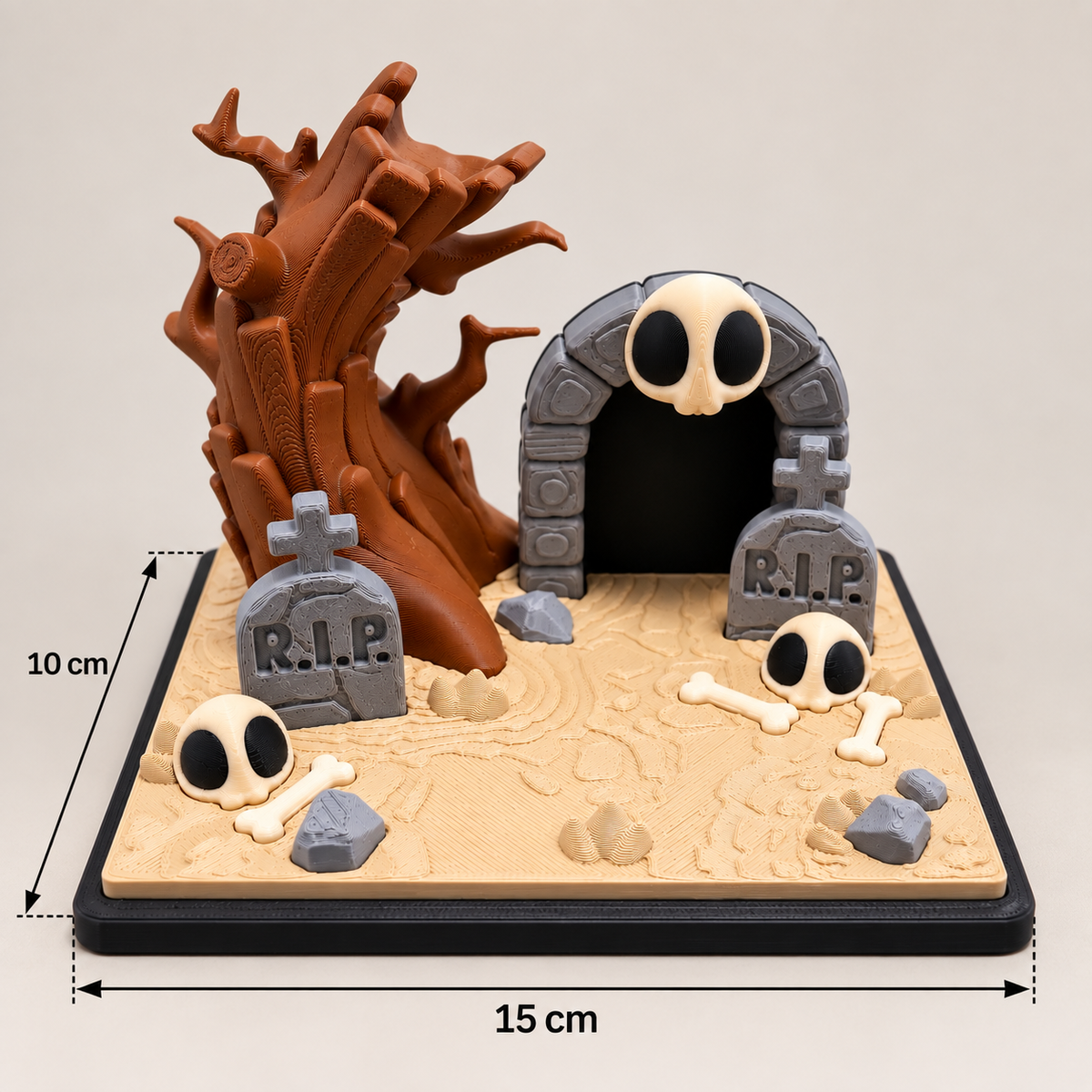 Mini cimetière des fantômes en 3D – vue 6