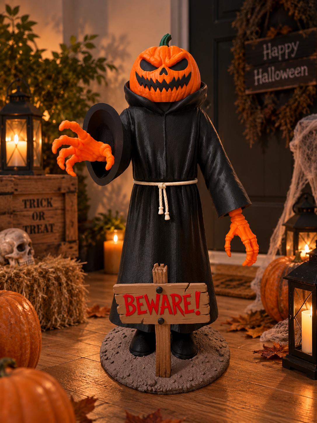 Citrouille faucheuse d'Halloween XXL en 3D – vue 2
