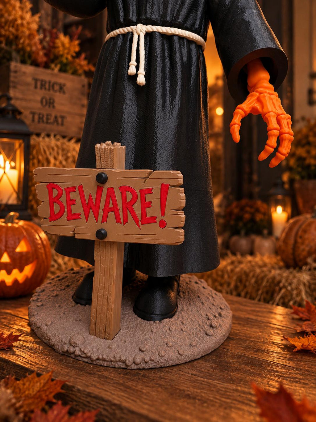 Citrouille faucheuse d'Halloween XXL en 3D – vue 4