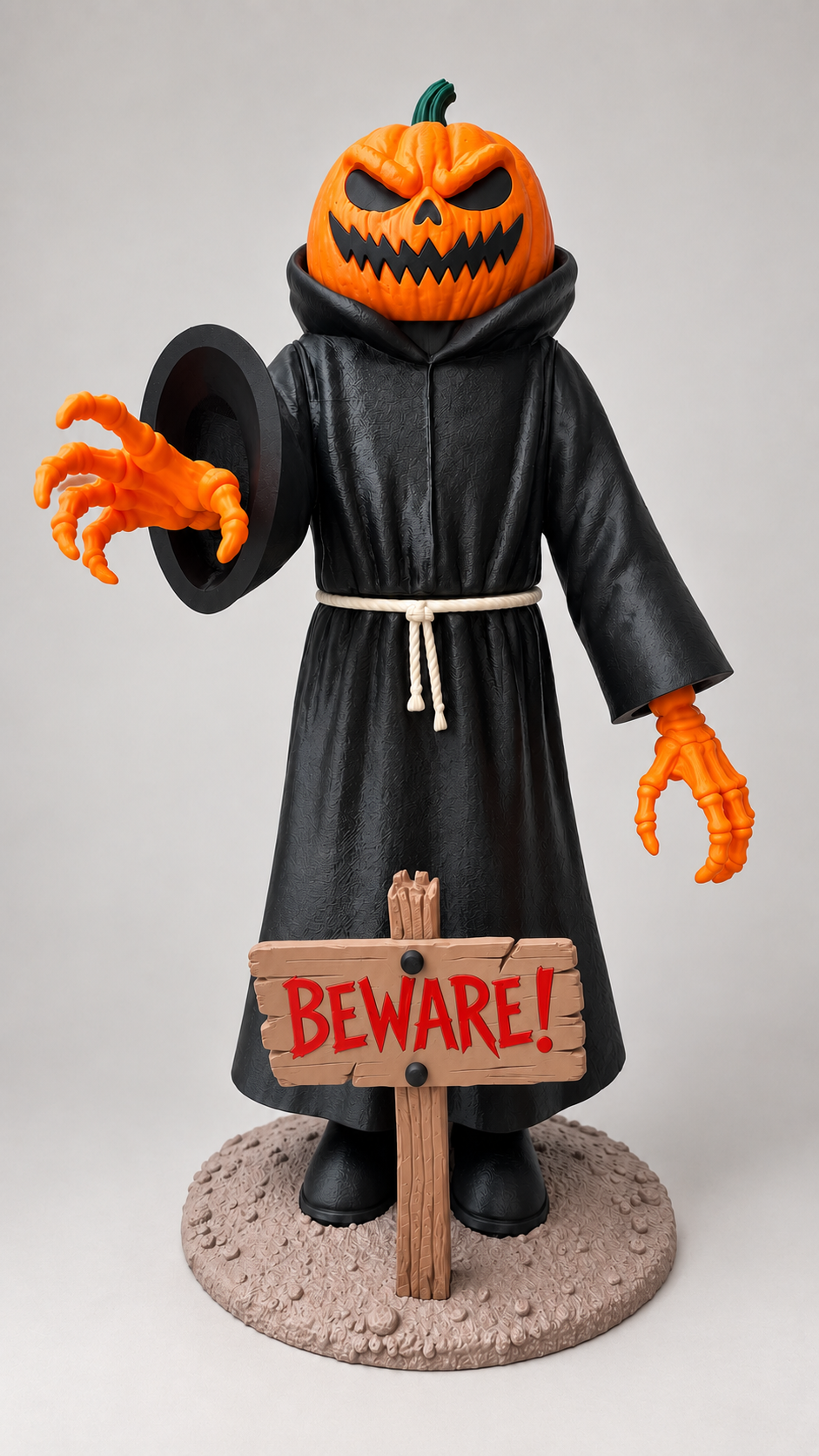 Citrouille faucheuse d'Halloween XXL en 3D