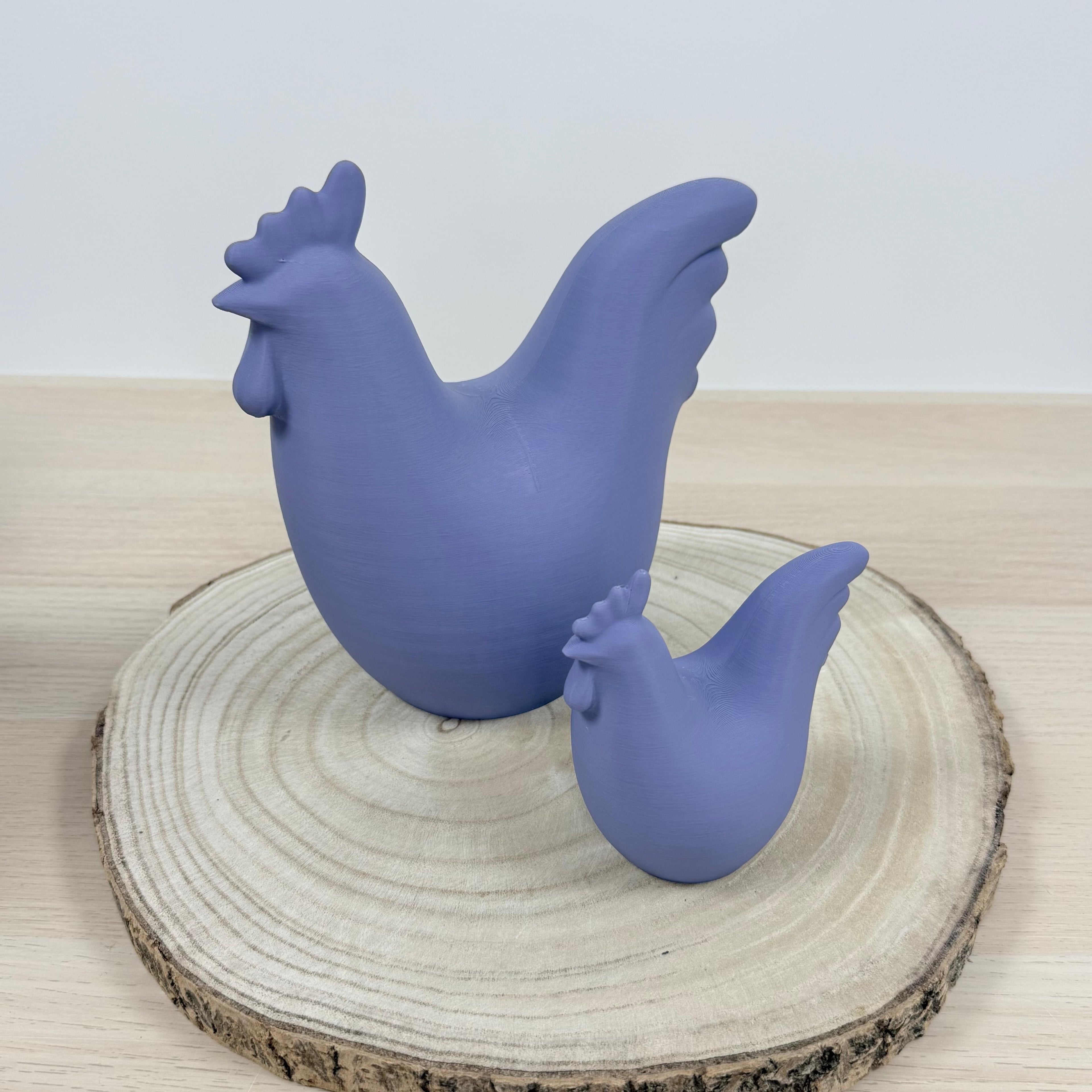 Poule décorative imprimé en 3D | Figurine 3D - POMM Créations