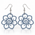 Boucles d'oreilles Fleur spirale en 3D – vue 6