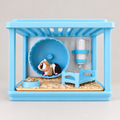 Cochon d'Inde articulé et sa cage en 3D