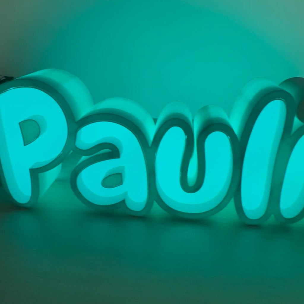 Lampe/veilleuse prénom à LED imprimée en 3D à personnaliser | Décoration 3D - POMM Créations