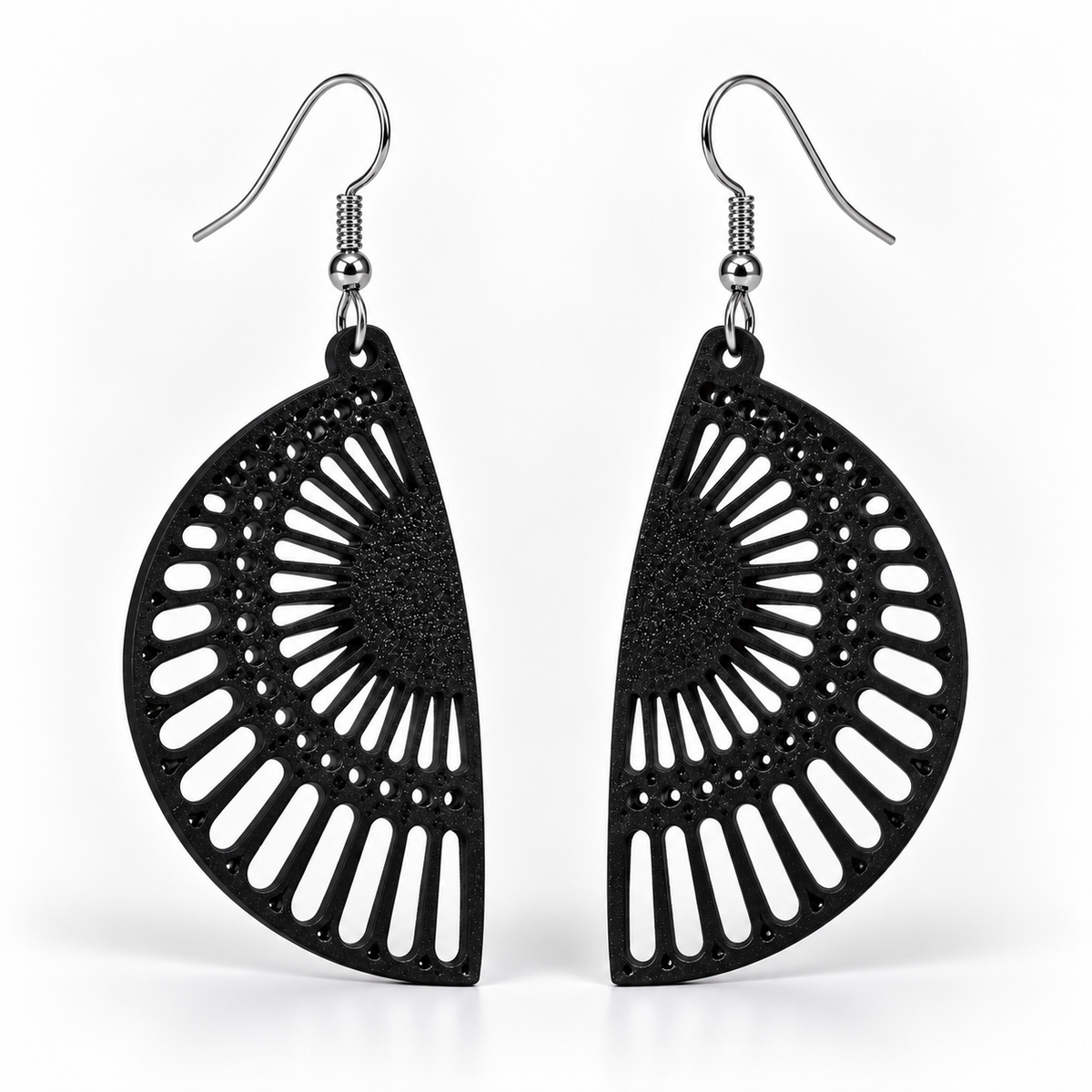 Boucles d'oreilles Rayon de soleil en 3D – vue 10