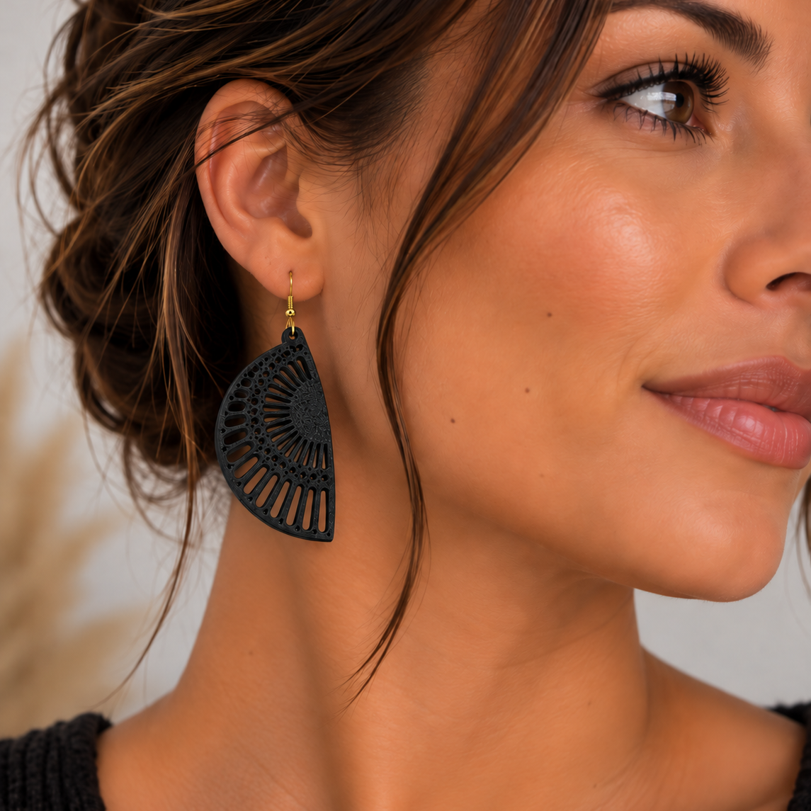 Boucles d'oreilles Rayon de soleil en 3D – vue 12