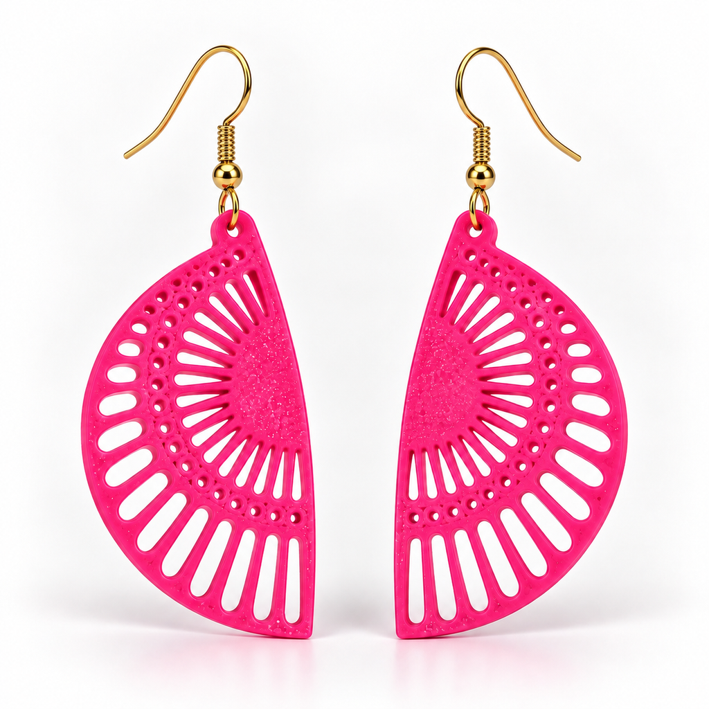Boucles d'oreilles Rayon de soleil en 3D – vue 13