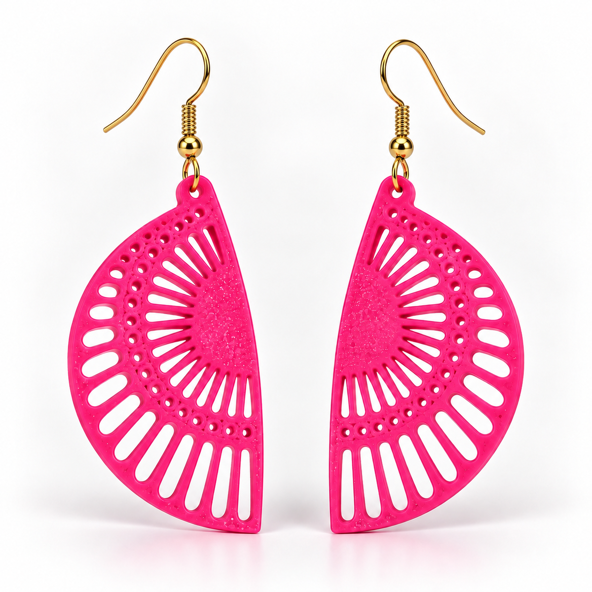 Boucles d'oreilles Rayon de soleil en 3D – vue 13