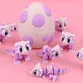 Dino articulé "Moloch" et son œuf imprimé en 3D | Figurine 3D - POMM Créations